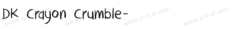 DK Crayon Crumble字体转换